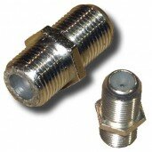 F-Barrel female to female coax RG6, RG59 and RG11 connector